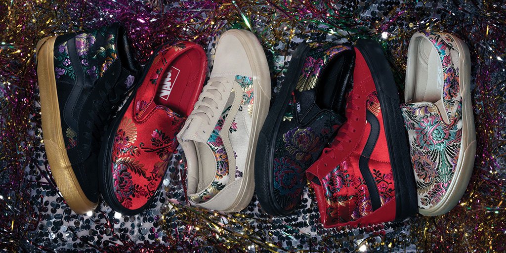 vans satin brocade collection