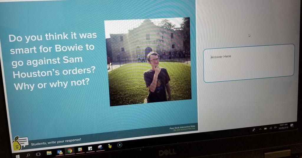 Brit_Horn_IT's tweet photo. Be personal &amp; take the extra step to make your students laugh😁.  I love this @WeissTMS!! #relatable #culture I could sit in this class all day. https://t.co/iHkhmZsOLa