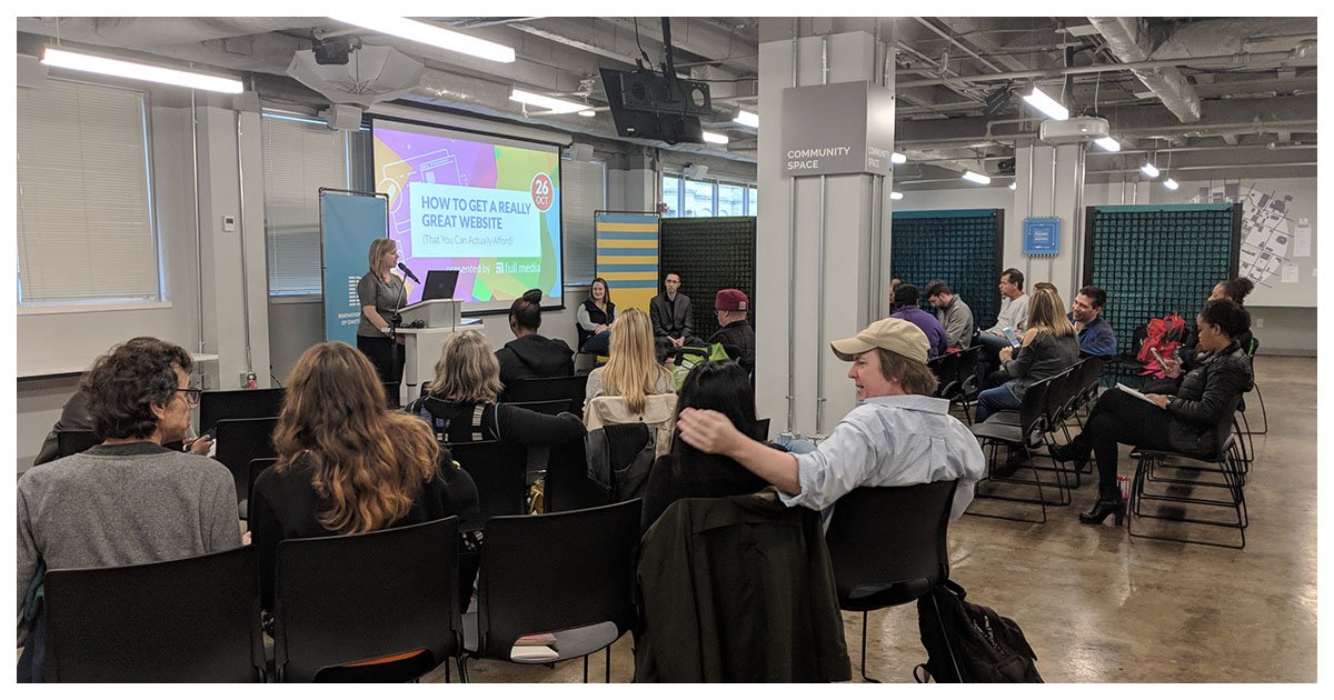 fullmedia's tweet photo. Thanks to everyone who attended our #StartupWeekCHA event! We hope you took away some actionable insights for getting an excellent website you can afford. See you at the next event! https://t.co/Qnw1A0p6TF