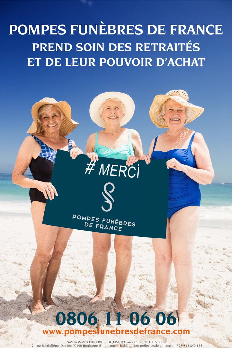 pfdefrance's tweet photo. Il n'y a pas qu'à la Toussaint que le réseau POMPES FUNEBRES DE FRANCE prend soin des retraités et de leur pouvoir d'achat #merci #retraités @Le_Figaro @LeFigaroEco @LeMondeEcoEnt @NotreTemps @pleine_vie @CNEWS @BFMTV @RTLFrance @Europe1 @afpfr https://t.co/S8jfCdURdz