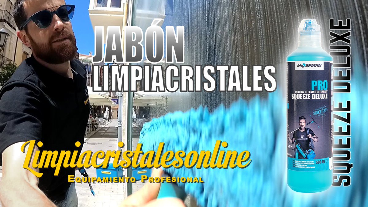 LimCrisOnline's tweet image. Echa un vistazo a nuestra presentación del jabón limpiacristales MOERMAN SQUEEZE DELUXE. youtu.be/dJlJYGLXs3c 
Gracias a @PedroMCristales por su colaboración 🙂
#limpiacristales #windowcleaning #windowcleaner #moerman #squeezedeluze #limpieza #limpeza #neteja #garbitasun