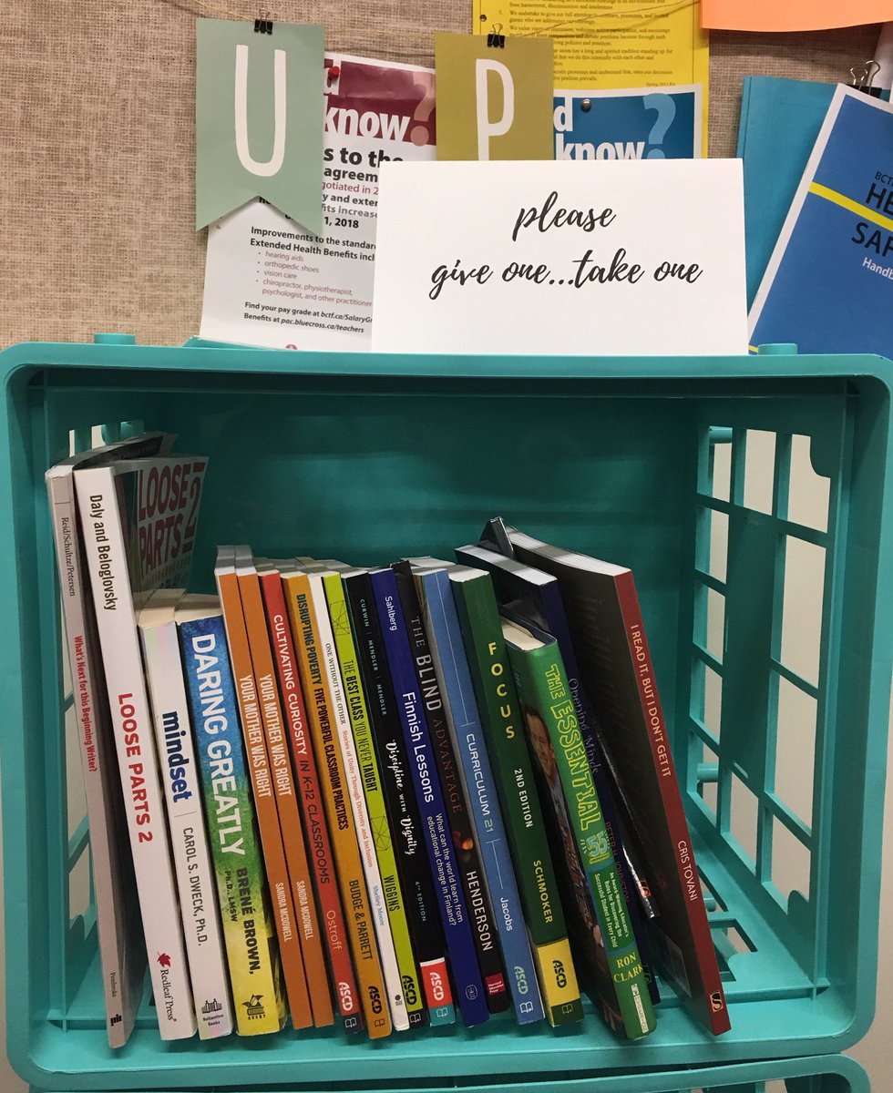 pdtalk47's tweet photo. Our first Pop-Up Professional Book Exchange location has been set up. Happy reading, SD47 teachers! #ThisIsMyPD #AmReading #BookLovers #PopUp https://t.co/6r0LcWDxzI