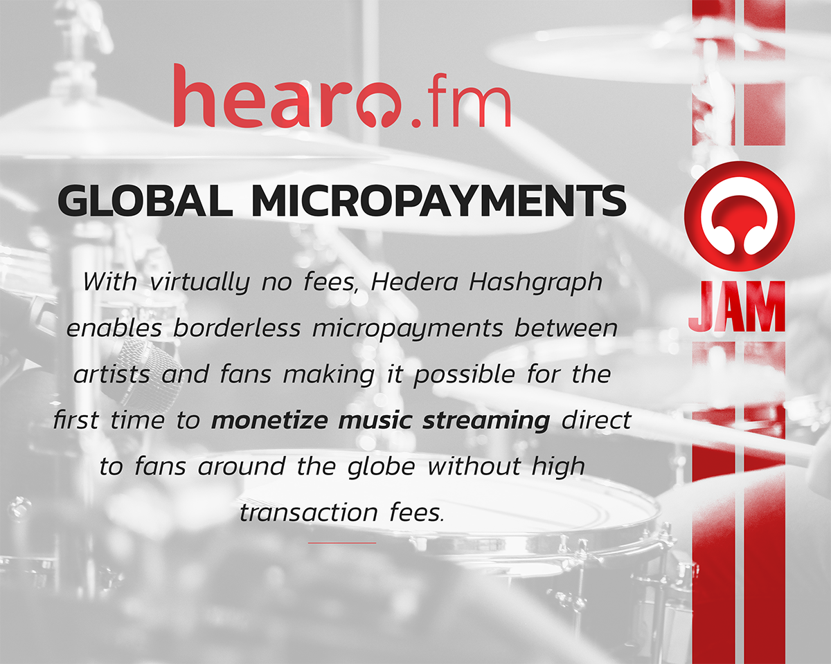 tunefmofficial's tweet photo. https://t.co/76DSwfIRav Platform Feature: Global Micropayments
For the first time, @hashgraph makes it possible to monetize music streaming direct to fans around the globe without high transaction fees.
Learn more in our $JAM Token Whitepaper: https://t.co/NoC84SXl8D https://t.co/RPKWEwqcuh