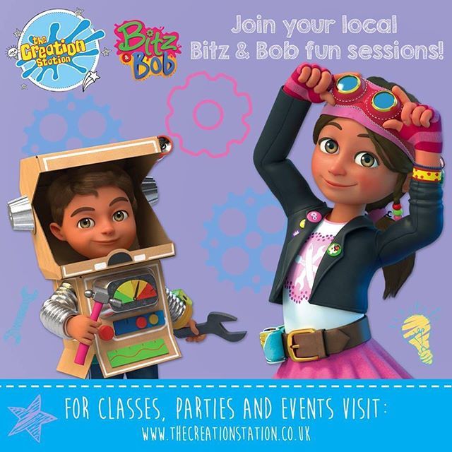 sparkly_pretty's tweet photo. Hit CBeebies series Bitz &amp; Bob is leaping off the screens and heading to award-winning Creation Station local workshops. The hands-on activities have been developed to spark children’s curiosity and develop their fascination in STEAM subjects (Science, T… https://t.co/Ww9t1uEDx5 https://t.co/5Y9fWbxBMU