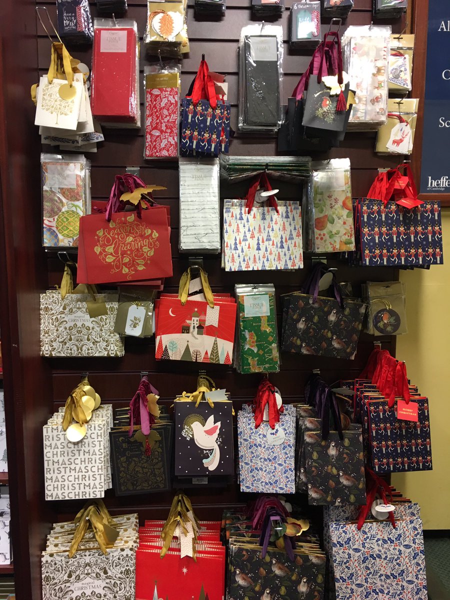 lynne_pearson's tweet photo. Wonderful selection of Christmas bags at Heffers! #heffersbookshop #christmasshopping https://t.co/Og99HQUiUU