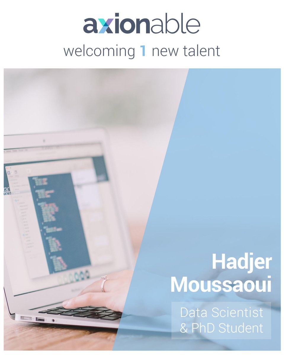 AxionableAI's tweet photo. #AxionableisAI : in line with our commitment to Innovation &amp; Research in #ArtificialIntelligence, we are excited to host Hadjer MOUSSAOUI, Data Scientist &amp; PhD Student. #PhD #Research #AI #FranceisAI #BigData #DataScientist #DataScience https://t.co/9DBwSibDsM