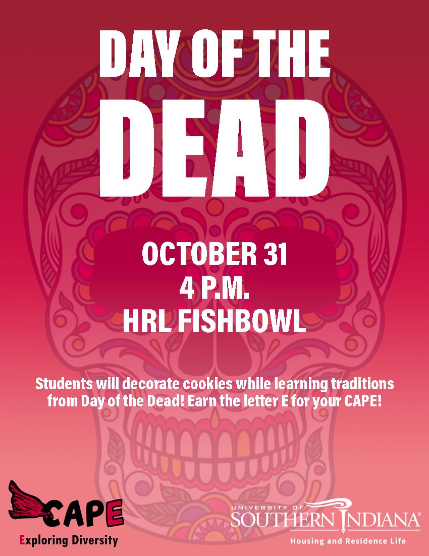 USIHousing's tweet photo. #exploringdiversity #dayofthedead https://t.co/Nye0D2GQnj