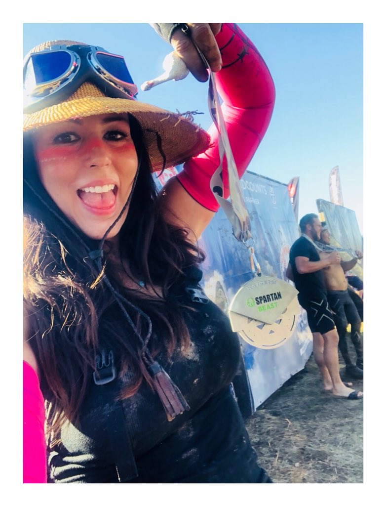 themudcrusher's tweet photo. It wasn’t an Ultra Beast, but we had fun anyway.  We alternated laughing at ourselves for being late to the ultra and and being frustrated with ourselves... but it was really just another day of doing the thing I love, no matter how short or long.  #spartandallas #spartanrace https://t.co/gSpnepUq4S