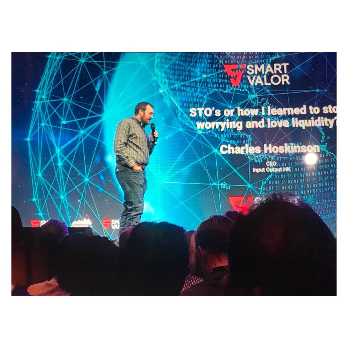 Lazer_Streaming's tweet photo. From #Dubai to #Zurich @CryptoICOSummit - @IOHK_Charles &amp; @mikejcasey #blockchain #stos #cryptosummit https://t.co/nvxevHMGav