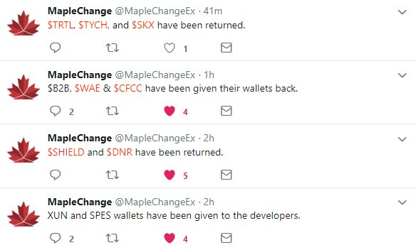 _turtlecoin's tweet image. We will never accept stolen funds from exit scams, nor will we be complicit in redistributing any of the purloined coins. Nobody has contacted us about this.  @MapleChangeEx is misleading you. #ExitScam #MapleChange