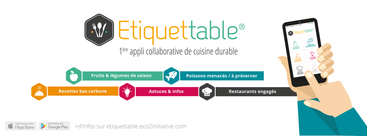 ademe's tweet photo. L' #appli #Etiquettable développée par @EcoCO2 évolue et s'adapte maintenant aux régions ! Favorisant l'#alimentationdurable, 60% des utilisateurs affirment que cette application a modifié leur comportement alimentaire. https://t.co/Lx029zXbwI https://t.co/jSgM8zs3ZV