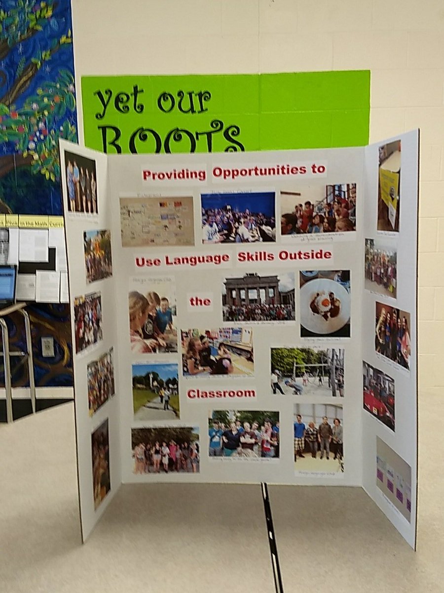 World Language Department Presenting at SESD Poster Expo