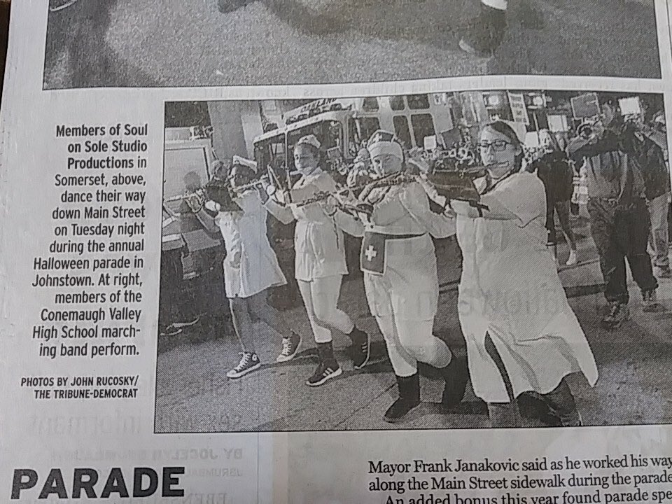 CV Band highlighted in the Tribune Democrat.