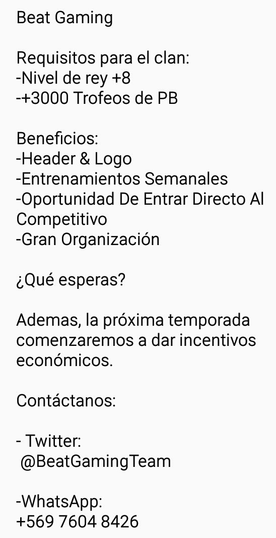 BeatGamingTeam's tweet photo. >#BuscoTeamCR<

¿Qué esperas para unirte?

🔗Link: https://t.co/VqO56Rmx3a https://t.co/x3sdoS7F5h