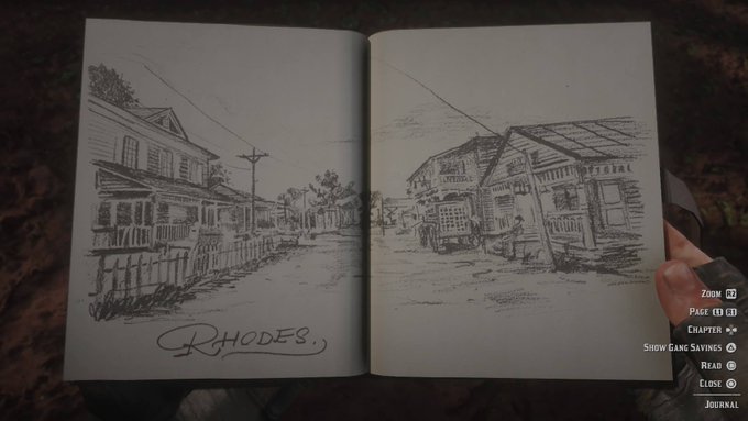 My new favourite trope: Video game protagonists that actually love drawing #RedDeadRedemption2 #LifeisStrange2 