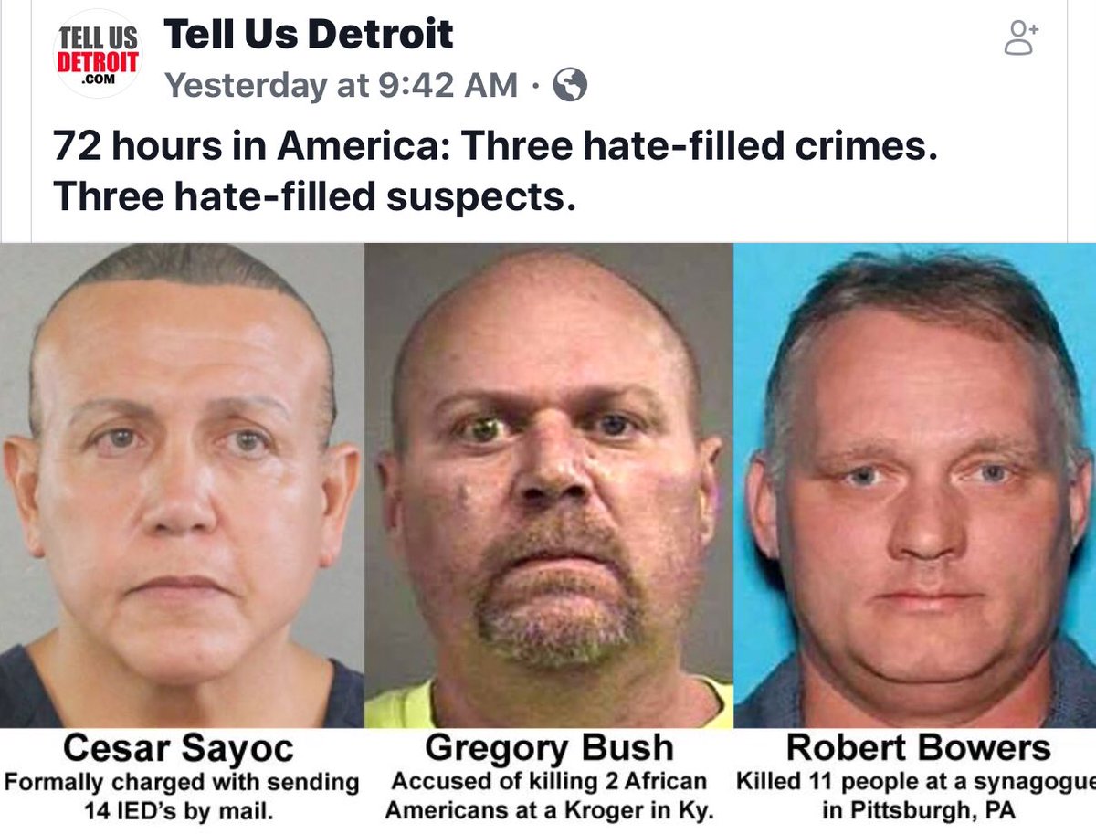 EssenceOfOnyxx's tweet photo. @BobGrey91197180 @tariqnasheed Coincidence? I think 🤔 NOT! Just a few days apart... #WhiteIdentityExtremists #DomesticTerrorists #HomeGrownTerrorists #HatersFromTheCradleToTheGrave #DemonDonald #TreacherousTrump https://t.co/djNyPDF3kk