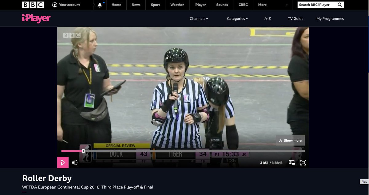 nclrollerderby's tweet image. Just got back from #wftdaecc2018 and catching up on #derbytwitter... We may be some time (!!) but want to give a special shout out to these two #rollerderby legends spotted on @BBCSport - we ❤️ you @bossybigeyes &amp;amp; @SvenWillI! Watch online if you missed it: bbc.co.uk/iplayer/episod…