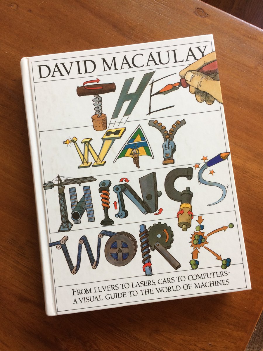 5dcreative's tweet image. My 4 year old has been carrying this book around for days...totally made me think of you, @mrjakeparker - if you haven't seen this one yet, you've got to take a look! #thewaythingswork #machines #illustration