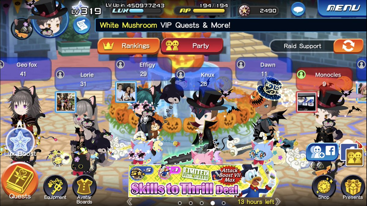 CharlesMonocles's tweet image. Party: Cherished Heart
Union: Vulpeus 
#KHUX #SpookyContest 
@kh_ux_na