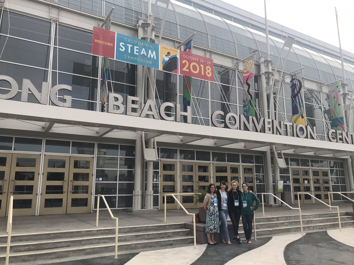 AP_Katie_Salo's tweet photo. Thanks to @PowayCTE for sending members of the Mt. Carmel STEAM Team to the #CASTEAM2018 Symposium to help us to integrate curriculum https://t.co/NjXFAMa5QC