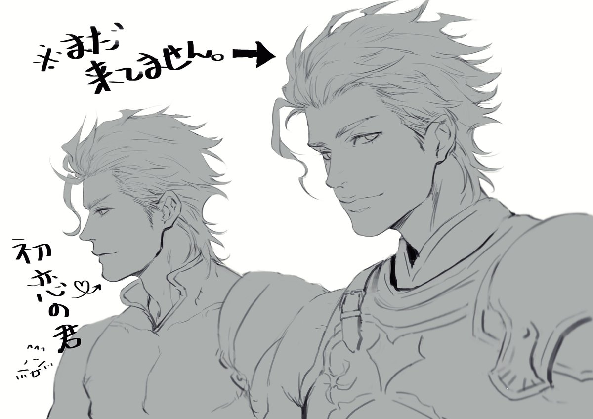 以前、配信で描いてた物を清書してみました。剣ディルの笑顔が無駄にチャラい; 