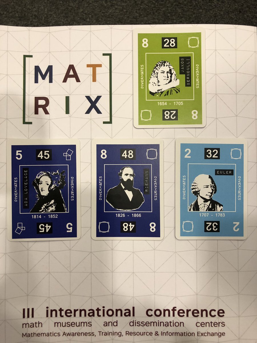 TijanaMarkovi05's tweet image. Deck of cards with 72 different mathematicians #Matrix18 #Matrix2018 @divermates @magiaymates