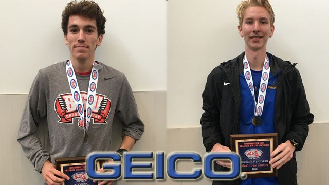 After racing at the #MASCAC MXC Champ on Saturday, <a href="/bsubears/">Bridgewater State Bears</a> Trevor Wysong and <a href="/wsulancers/">Worcester State Lancers</a> Andrew Fottler earn the #MASCAC Men's Cross Country Runner and Rookie of the Week honors brought to you by GEICO. mascac.com/sports/mxc/201… #d3xc