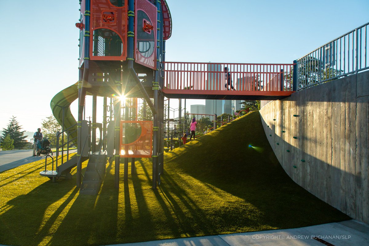 BuchananSLP's tweet photo. A favorite from a recent shoot of the brand new Yesler Park, #Seattle for regular clients Site Workshop Landscape Arch. &amp; @VulcanInc . Love capturing #kids enjoying spaces designed just for them! #parks #play #outdoorfun #landscapearchitecture #urbandesign #cities #children https://t.co/6POIEVG3wO