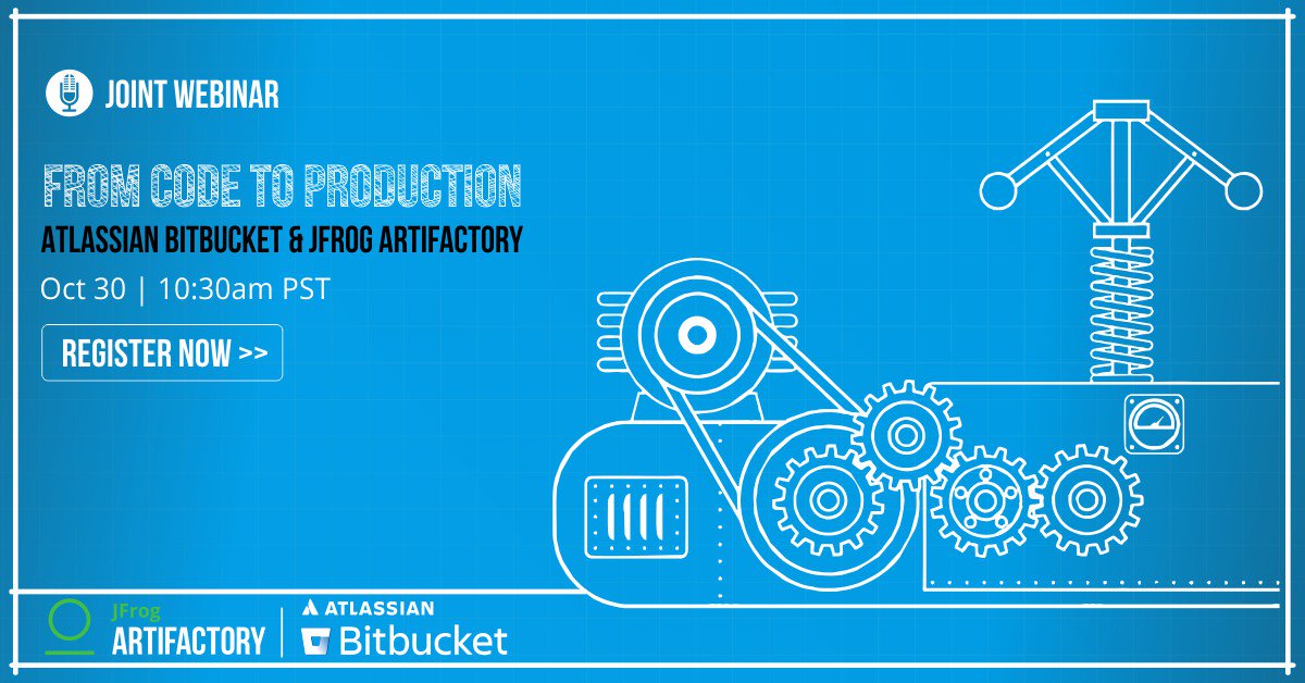 jfrog's tweet photo. Keep build, license, and vulnerability information at your fingertips with @Bitbucket Code Insights, JFrog #Artifactory and #JFrogXray.
Learn More: https://t.co/TN9XlrVMeG
#JFrogWebinars #Atlassian #DevOpsWebinars https://t.co/hj0QIaBCpM