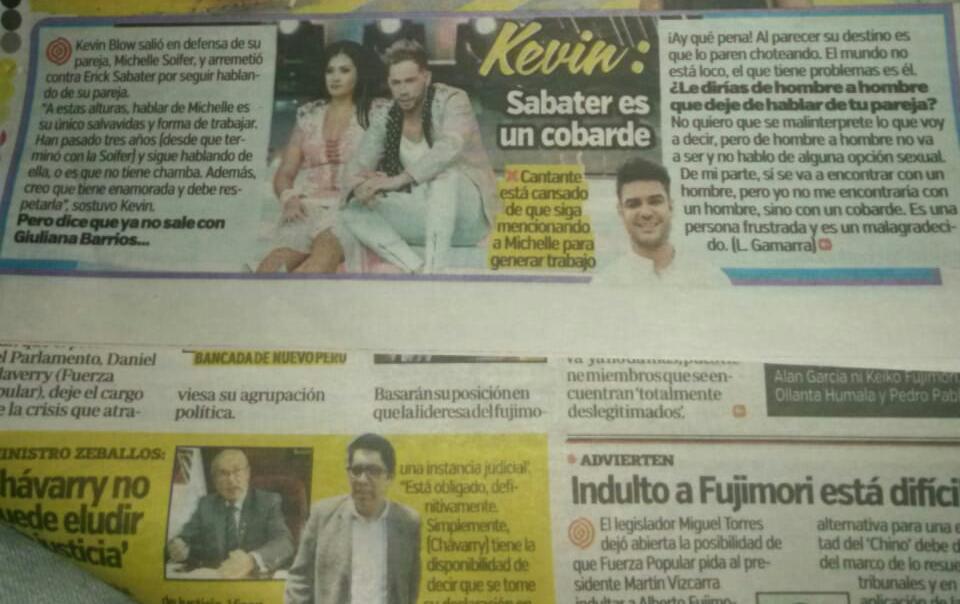 erickagiles's tweet photo. Sinvergüenza para decir eso cuando el único que necesita pantalla es el, digo yo si no lo hubieran ayudado a ingresar a EDP en que estaría?Erick Sabater tiene presentaciónes ya cerradas para lo que queda del año y proyectos para el 2019 por último no necesita que lo mantengan https://t.co/lD7OaDyNbG