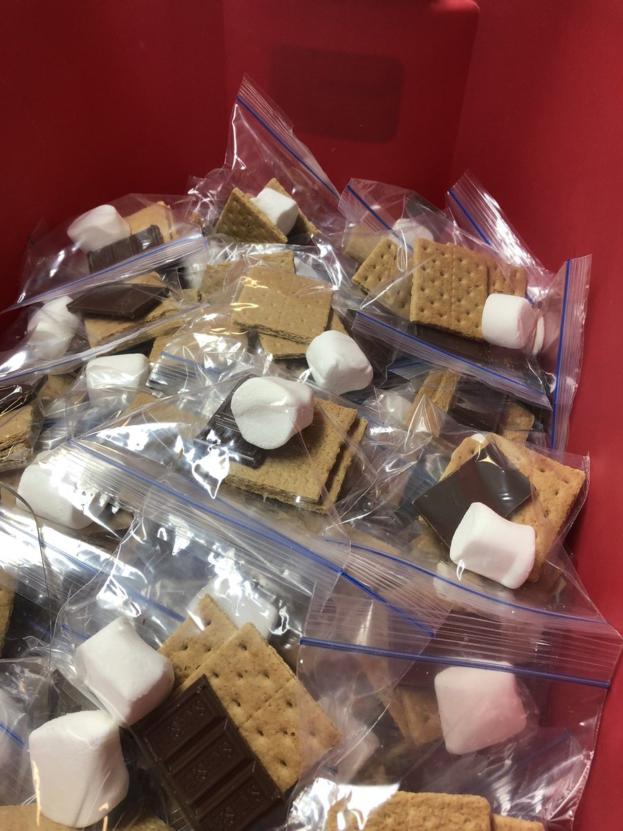 BethFaubion's tweet photo. Let’s get this party startled! 🎃 

#TrunkorTreat is from 6:30-8:00 pm on October 31 @FBCAvon!

Our S’mores Galore Team was hard at work this morning along with our Spooktacular Bag Ladies 👻 300 and strong! https://t.co/GhdwNFg13k
