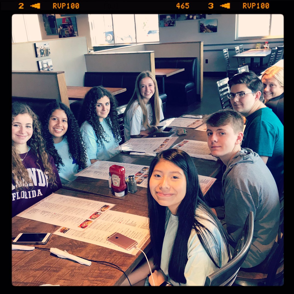 THSDECA1's tweet photo. Mugshots for lunch. All got GREAT feedback on their role plays. We know what to work on and what to fine tune before district! Lots of fun was had by all and we can’t wait to share our excitement with everyone when we get back! #msdeca #readyforit https://t.co/WQXEjdJcU6