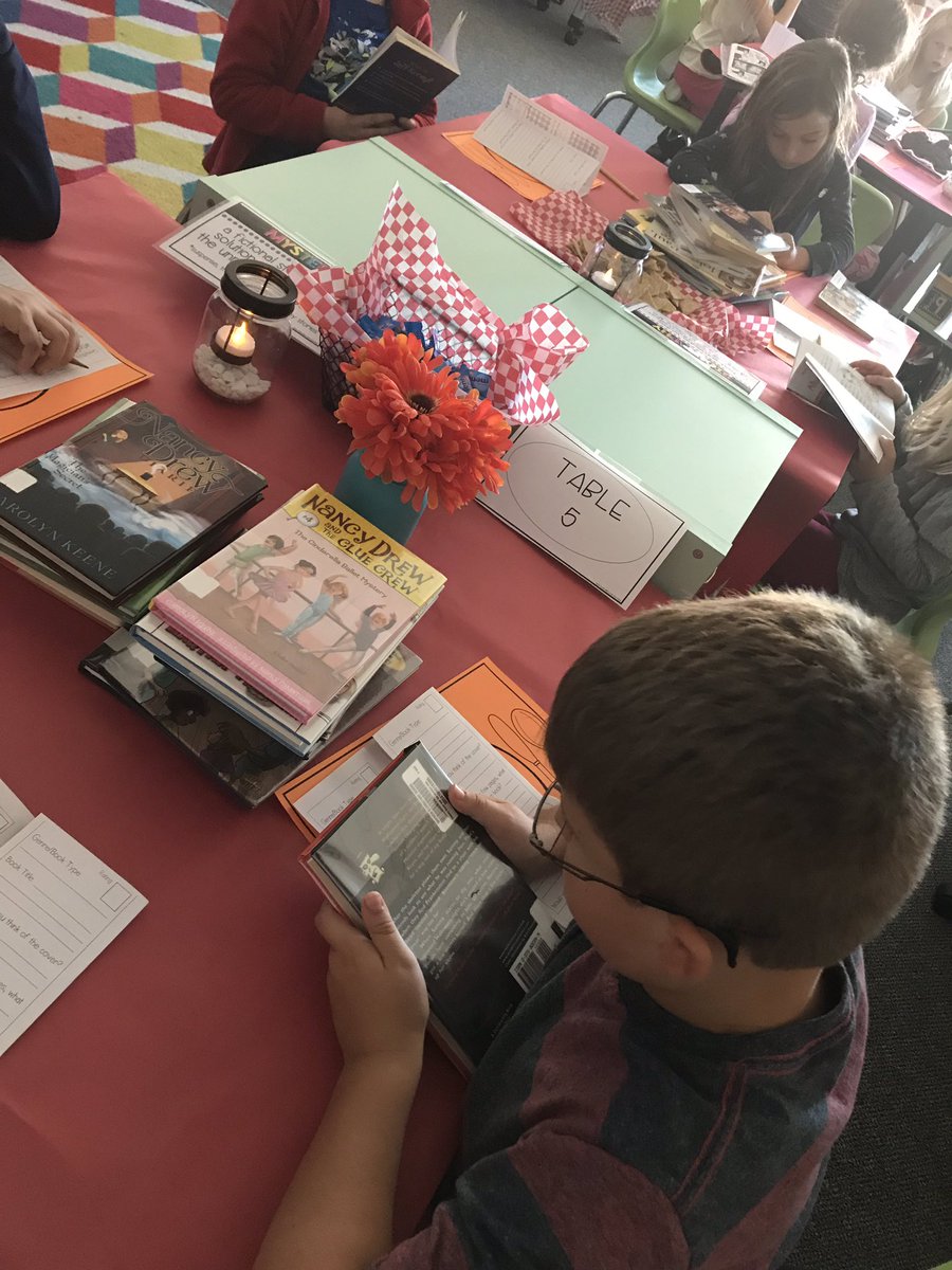 MrsVaughan3's tweet photo. A successful (and delicious) Book Tasting today. Thank you @ma_ramsey for pulling so many great options in the efforts of creating readers! #owlsome https://t.co/il4VQT1MEu