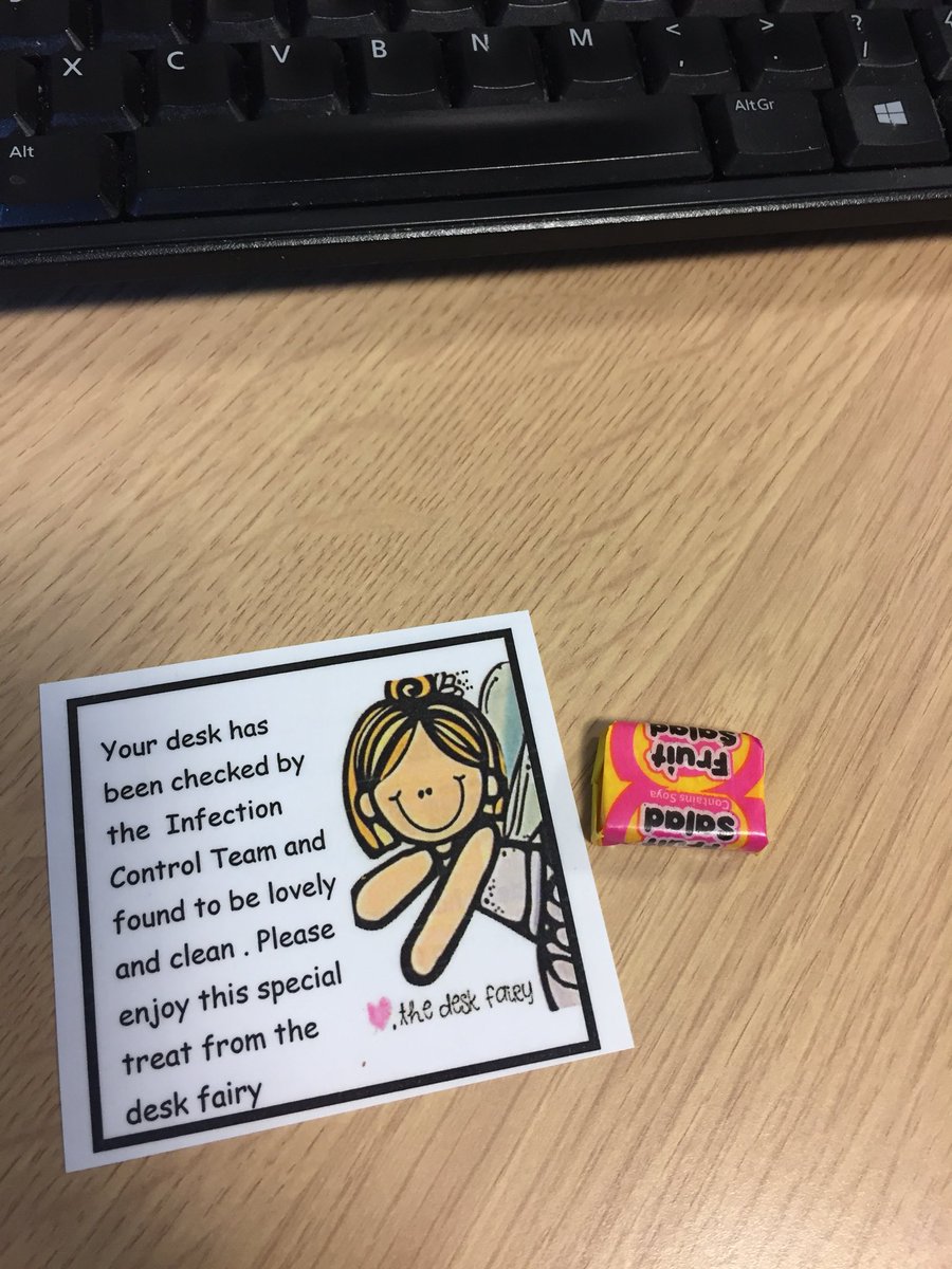 dabarclay64's tweet image. It’s the little things In Hospices that make me smile.  What a lovely way to bring infection control to the fore.  I await with baited breath for the IG fairy.  #infectionprevention @hospiceuk @cstwomey @tschrikker @RuthBacon18 @JaneBHEKSS