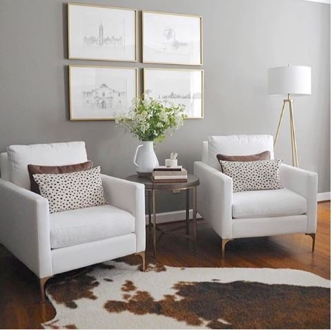 Basic shapes &amp; clean lines. Our Serafina chairs lead the way in this modern setup. 
Shop IG User @dearlillie's look here bit.ly/2ORMywA and learn more about caring for your gorgeous upholstery furniture with help from our blog! bit.ly/2ILoLMz
