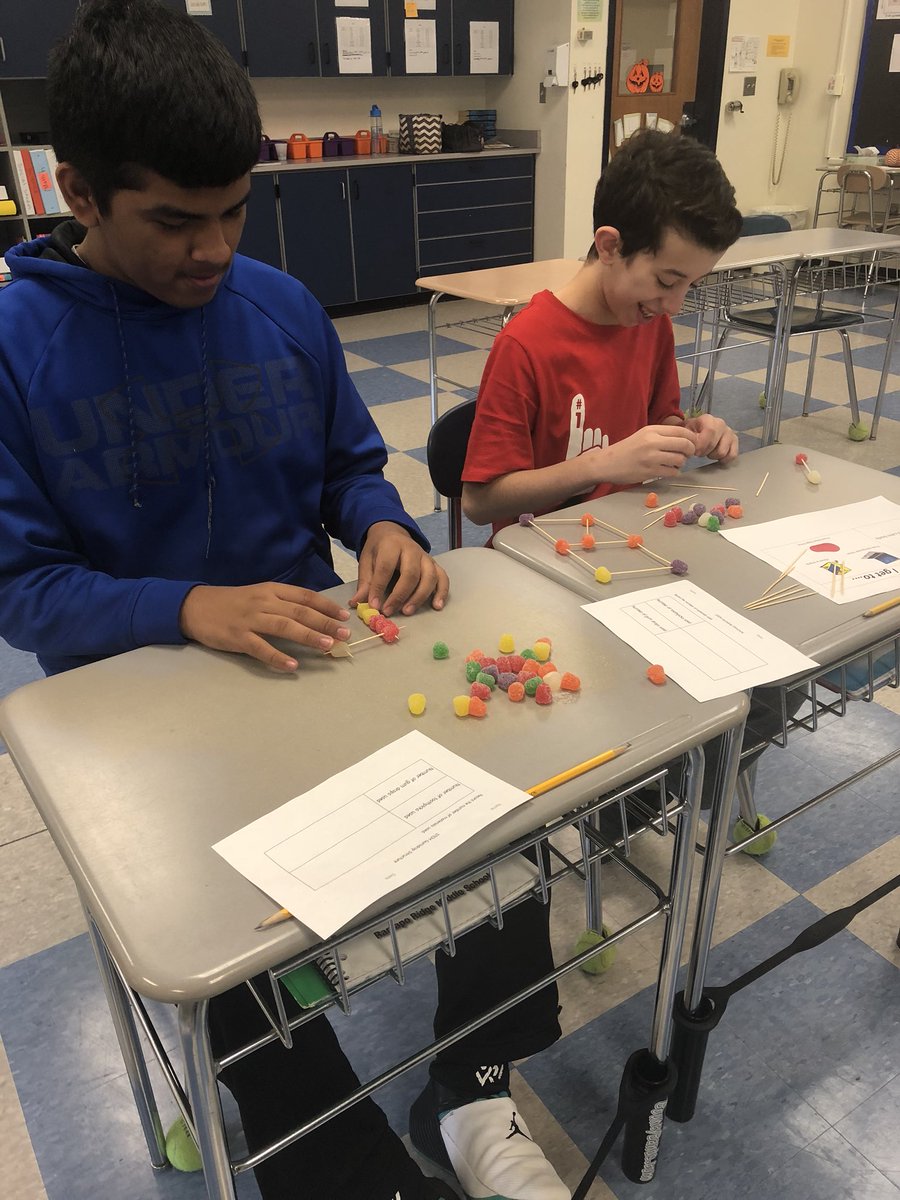Creating structures out of toothpicks and gum drops! #STEM #collaboration #engineers