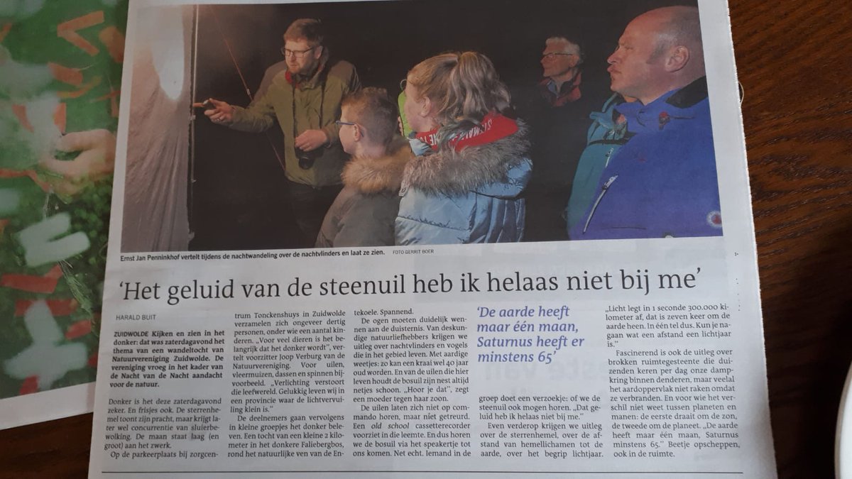 Het was even afzien tijdens een koude <a href="/nachtvandenacht/">Nacht van de Nacht</a>, maar dan sta je wel met een heel toffe foto in het <a href="/dvhn_nl/">Dagblad van het Noorden</a> met je nachtvlinderhobby :)