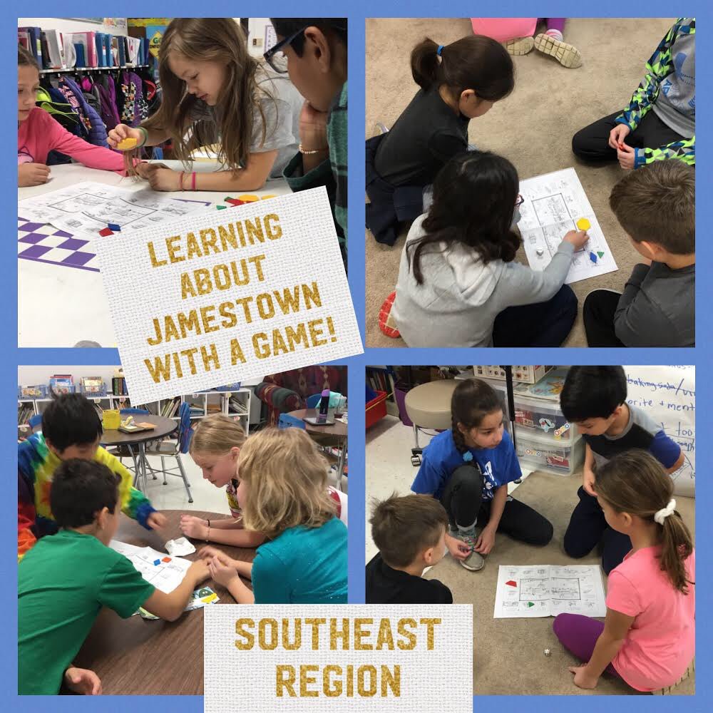 msfunksclass's tweet image. We are learning about Jamestown by playing a survival game that illustrates the struggles early settlers had in America. #games4learning #TCI @PHSD23 @D23Sullivan #yet #SullivanRocks