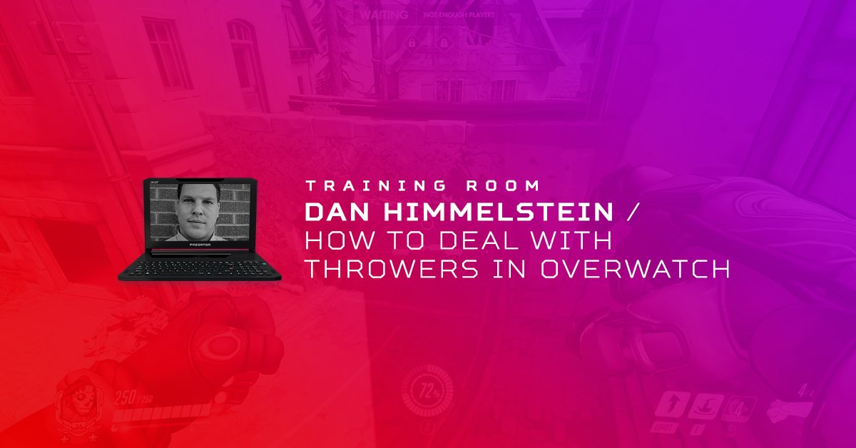 Dan PeSA (@dhimms_esports) on Twitter photo Do you play #Overwatch? Ever have a game ruined by a thrower? My latest partnered article teaches you to deal with them effectively bit.ly/2SmEnKN #EnterTheTrainingRoom <a href="/Predator_USA/">Predator Gaming USA</a> Do you play #Overwatch? Ever have a game ruined by a thrower? My latest partnered article teaches you to deal with them effectively bit.ly/2SmEnKN #EnterTheTrainingRoom <a href="/Predator_USA/">Predator Gaming USA</a>