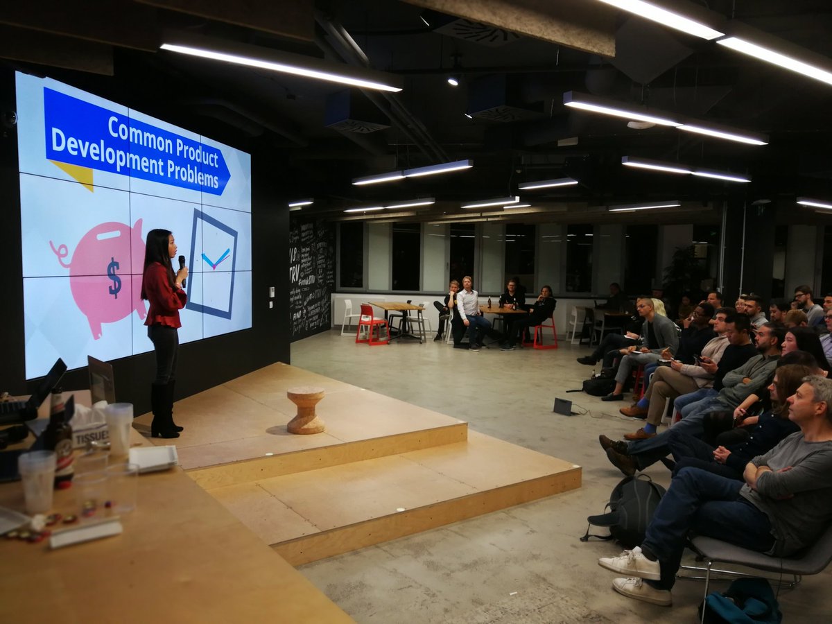 festypay's tweet photo. Full house at @provenancevents "Designing with Blockchain" with @manhuichi @starsoup7 @ConsenSys @CryptoKitties @nicksalloum_ #BeFesty #DevCon4 https://t.co/MsMBxcjSYf