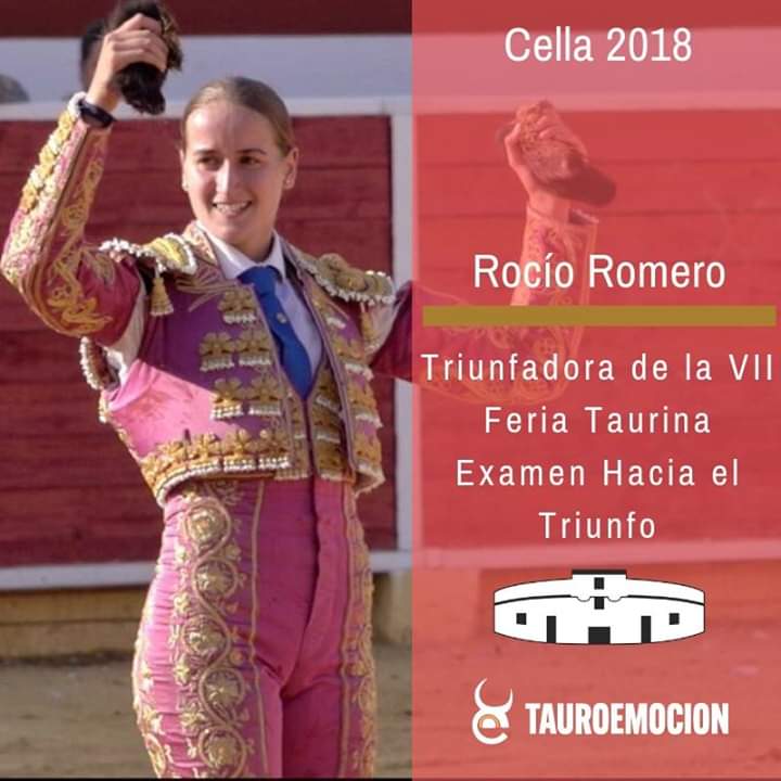 TorosCella's tweet photo. 🏆 Premios Cella 2018. @inforocioromero, triunfadora de la Feria Taurina #ExamenHaciaElTriunfo https://t.co/eZFVf3Wb2t