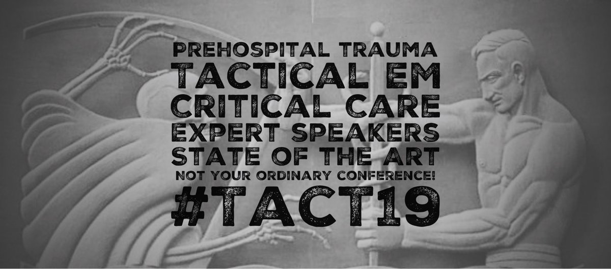 TacTrauma's tweet photo. Looking for a conference with expert speakers, exciting topics, State of the Art and an affordable price? Look no further! #TacT19 https://t.co/0ZKGF67HkN