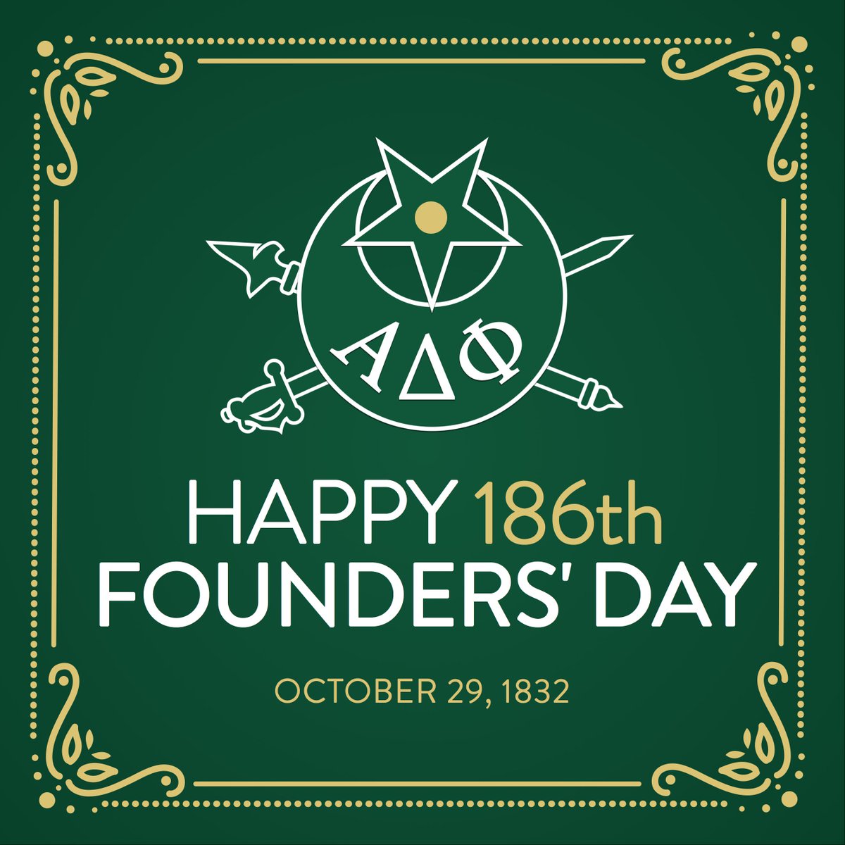 AlphaDeltHQ's tweet photo. Happy Founders' Day to all our brothers #Xaipe https://t.co/jXYPMvD54x