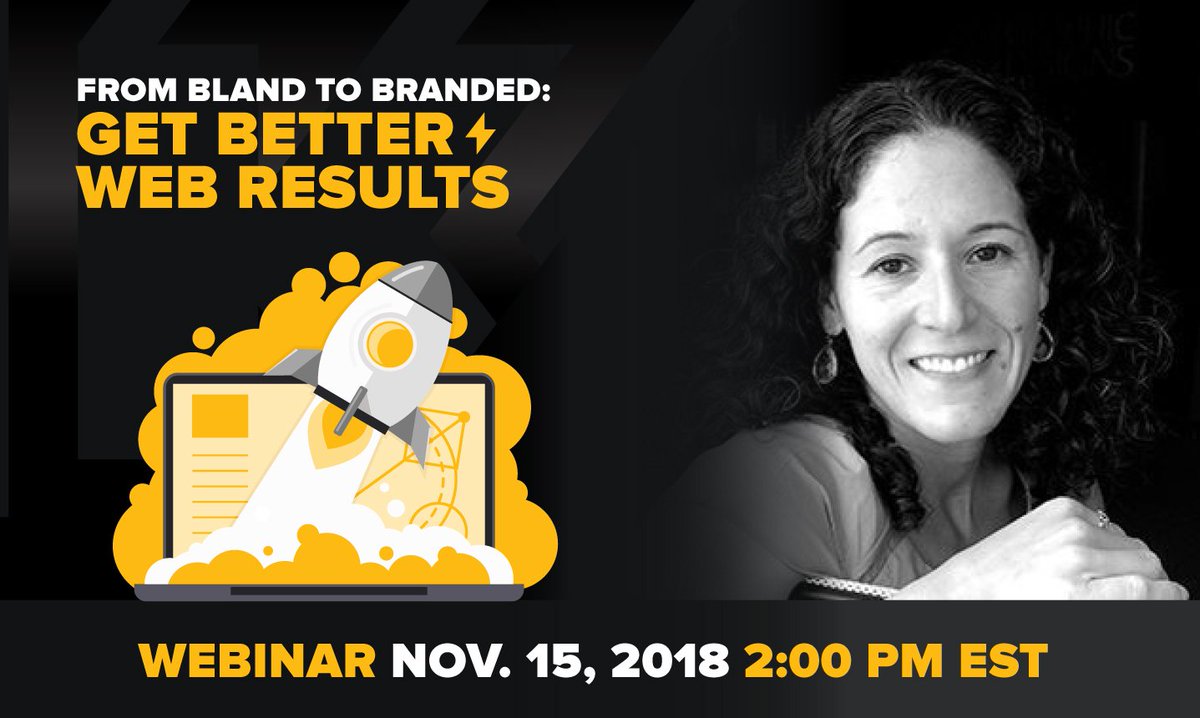 kickcharge's tweet photo. Eager to make more money #online with a #branded #website that wows? Log in to Director of Digital Marketing Alyssa Young’s webinar, “From Bland to Branded: Get Better Web Results,” at 2 p.m. Nov. 15. Reserve your spot by registering today: https://t.co/JK4QlANzJK #NJwebdesign https://t.co/ZVSGiJR1JE