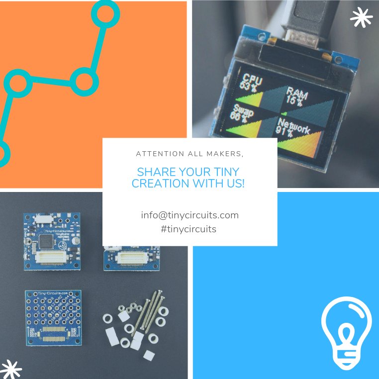 TinyCircuits's tweet photo. How do you use your Tiny Circuits!? Share with us info@tinycircuits + tag us in your latest creation #tinycircuits 

#tinypiano #tinyarcade #tinyscreen #arduino  #electronics #hobby #smol #makers #makersmovement #makersgonnamake #madeinakron #akronohio #shoplocal https://t.co/IYAfPblGL3