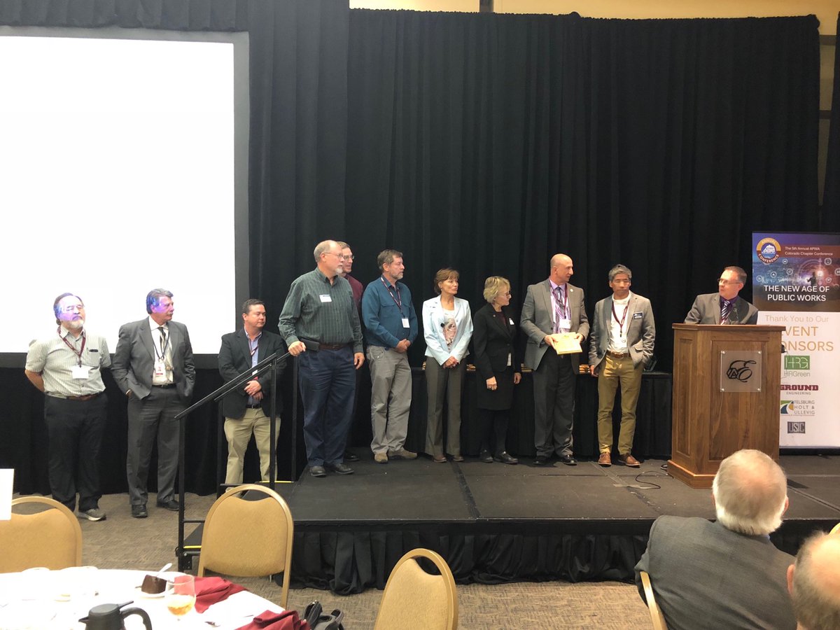 NancySharpeAC's tweet photo. Recognized Arapahoe County Public Works today at APWA Awards lunch. https://t.co/VMYQb4Mq0h