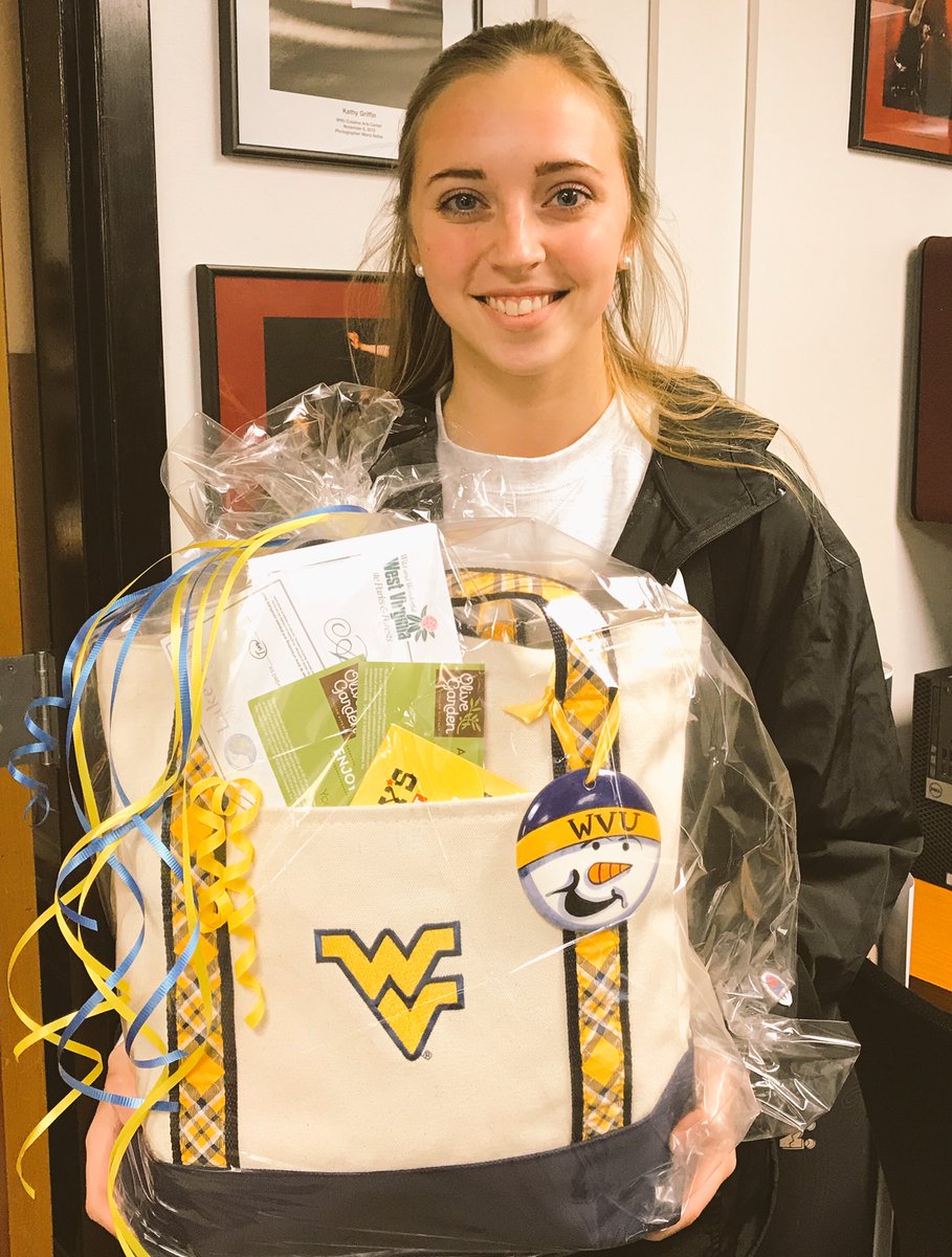 WVUMtnrWeek's tweet photo. Congratulations to @hailey_nestor for winning a basket filled with prizes from the Morgantown, WV community from the Safe Communities raffle! 🍁🍂😊 https://t.co/8HpZvbfNFb