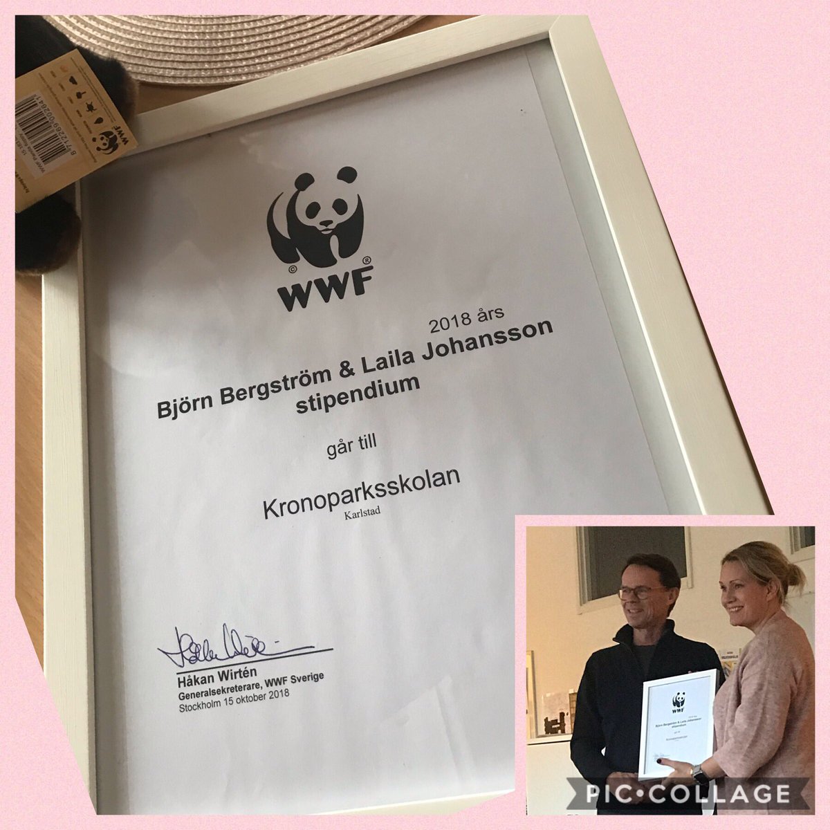 OJogeryd's tweet photo. #Kronoparksskolan har idag tagit emot Stipendium från WWF ❤️ https://t.co/S2wAlJHMgp