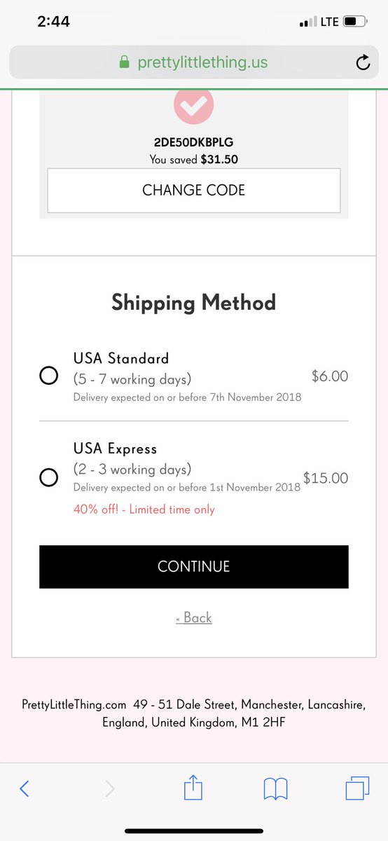 Prettylittlething On Twitter Hi Deja Standard Shipping Is 6 And Express Shipping Is 15