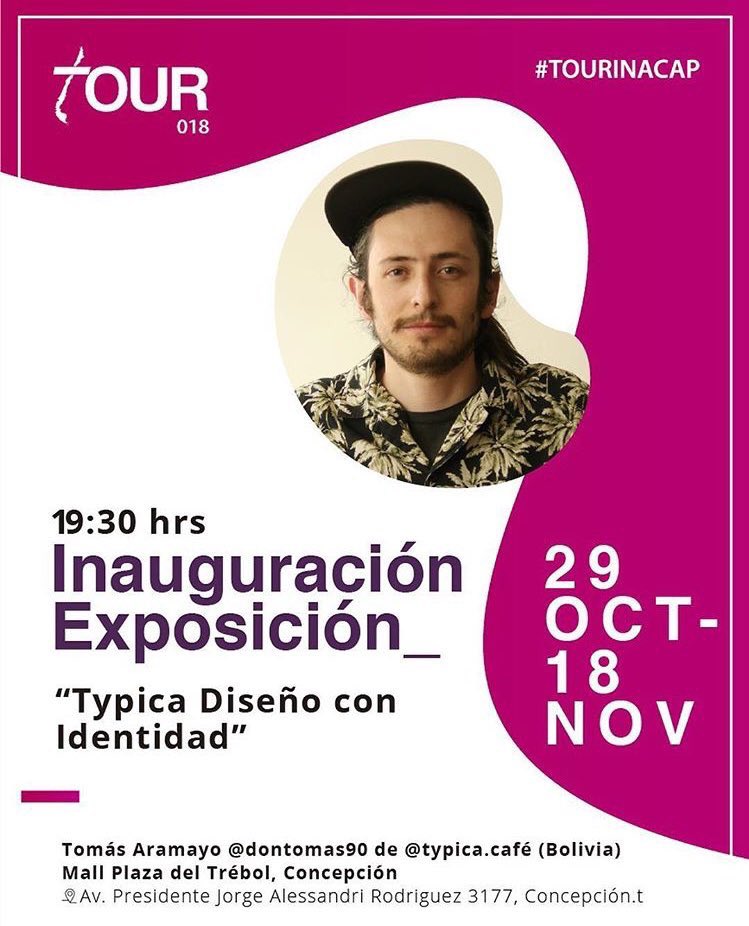 INACAP_CONCE's tweet photo. No te pierdas el lanzamiento del #TourINACAP en @MallplazaCL Trébol, hoy desde las 19.30 horas, con una exposición del diseñador @dontomas90 https://t.co/IWVcLcZKkH